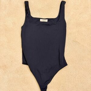 Babaton Aritzia Navy Bodysuit